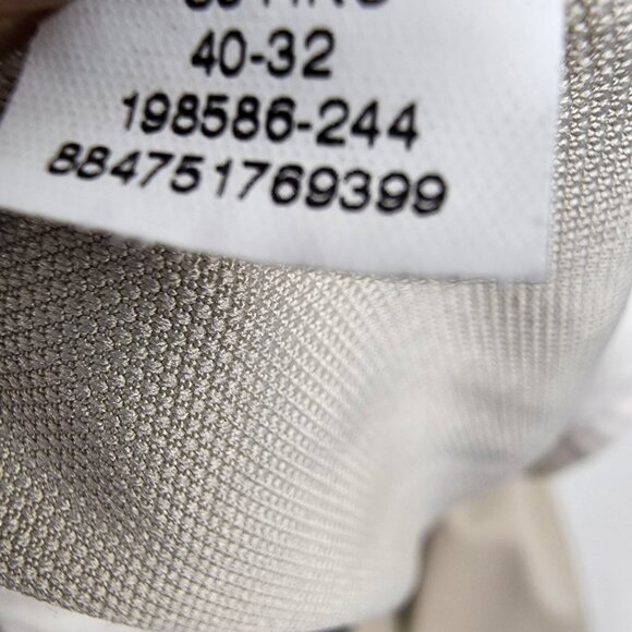 Nike Golf Pants Mens 40x30 Fit Dry 198586-261 Beige Pleated Front Cuffed - Picture 10 of 11